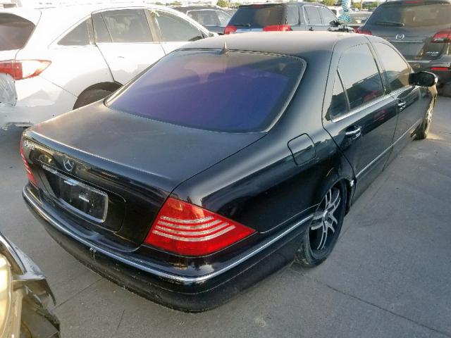 WDBNG75J33A383327 - 2003 MERCEDES-BENZ S 500 BLACK photo 4