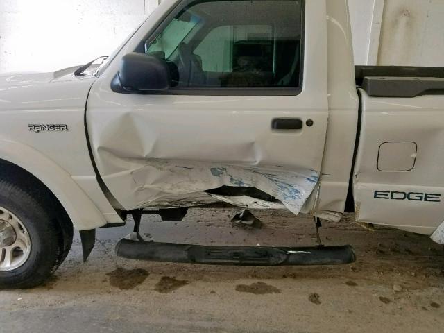 1FTYR10U51PB33590 - 2001 FORD RANGER WHITE photo 9