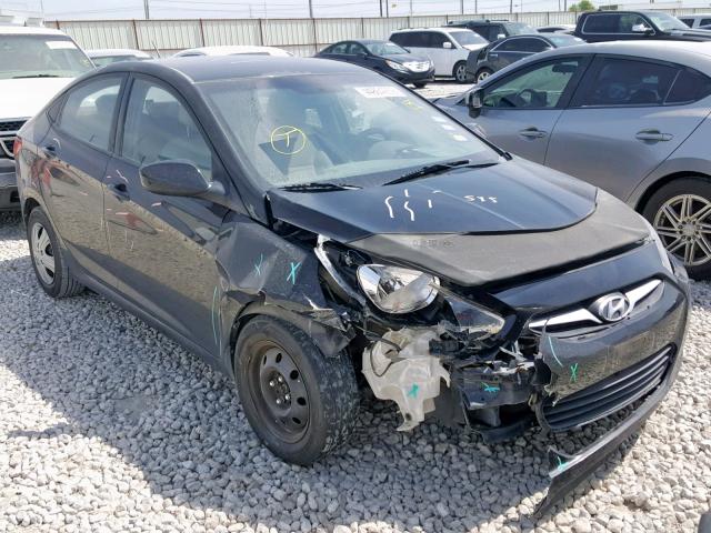 KMHCT4AE4DU395686 - 2013 HYUNDAI ACCENT GLS BLACK photo 1