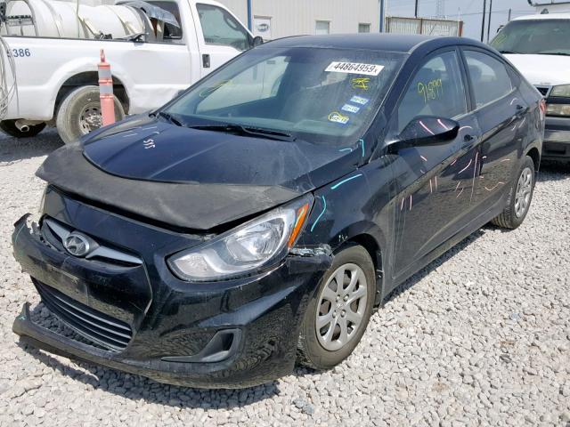 KMHCT4AE4DU395686 - 2013 HYUNDAI ACCENT GLS BLACK photo 2