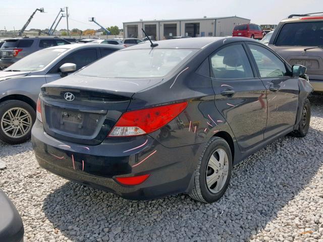 KMHCT4AE4DU395686 - 2013 HYUNDAI ACCENT GLS BLACK photo 4