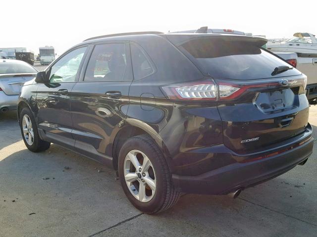 2FMPK3G9XGBB14977 - 2016 FORD EDGE SE BLACK photo 3