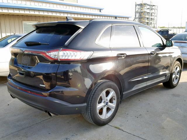 2FMPK3G9XGBB14977 - 2016 FORD EDGE SE BLACK photo 4