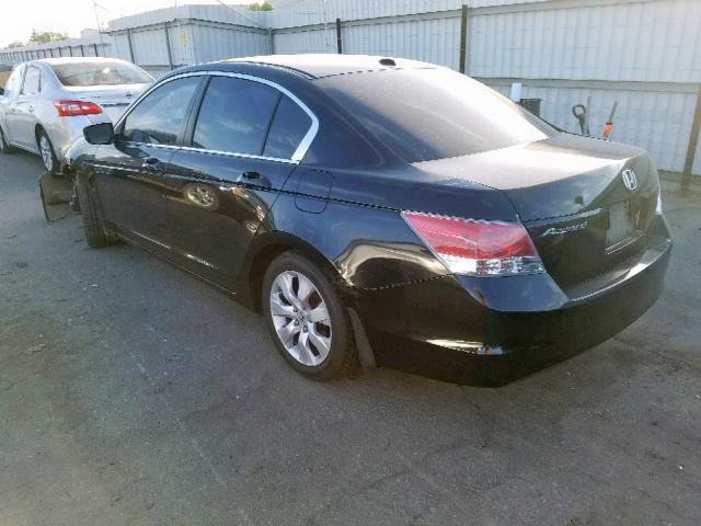 1HGCP26848A107741 - 2008 HONDA ACCORD EXL BLACK photo 3