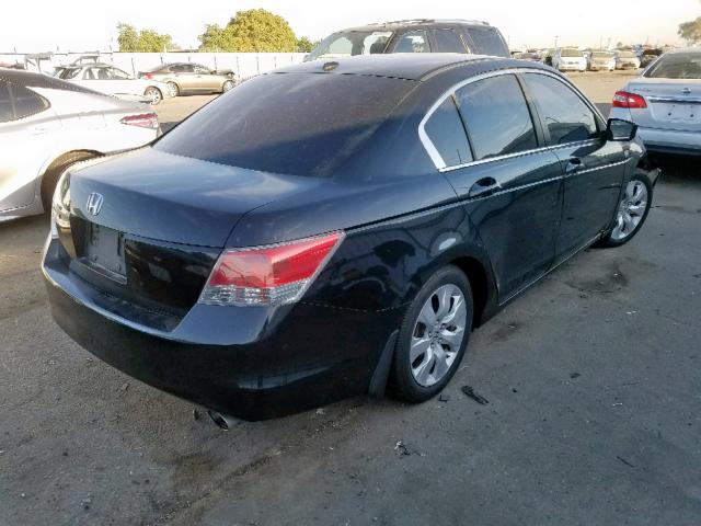 1HGCP26848A107741 - 2008 HONDA ACCORD EXL BLACK photo 4