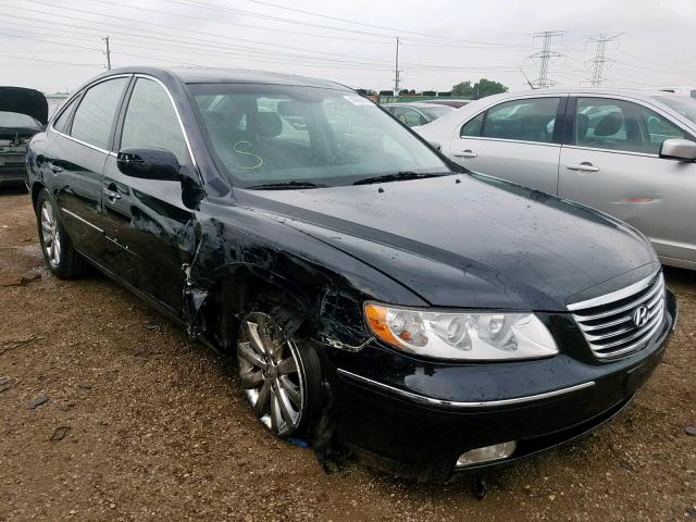 KMHFC46F49A343126 - 2009 HYUNDAI AZERA SE BLACK photo 1