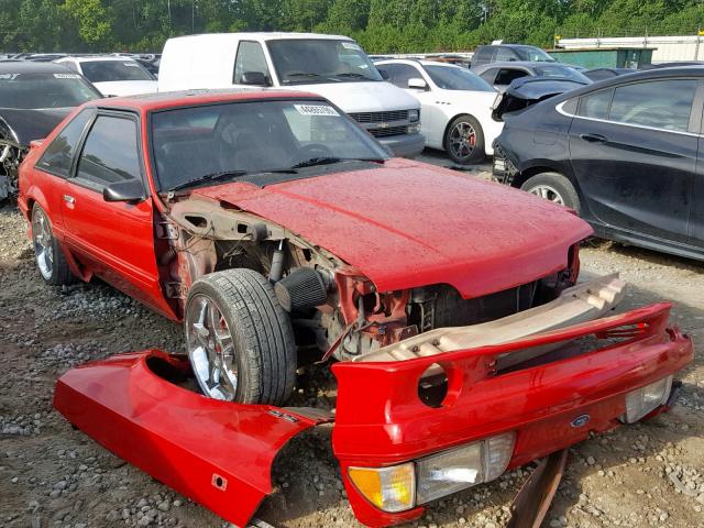 1FACP42E8MF107041 - 1991 FORD MUSTANG GT RED photo 1