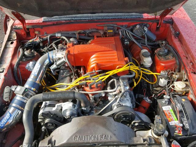 1FACP42E8MF107041 - 1991 FORD MUSTANG GT RED photo 7