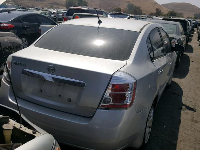 3N1AB6AP9AL620947 - 2010 NISSAN SENTRA 2.0 SILVER photo 4