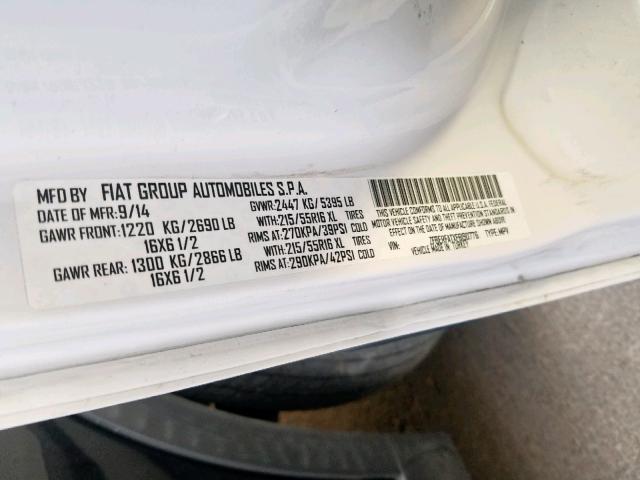 ZFBERFATXF6190776 - 2015 RAM PROMASTER 白色 照片 10