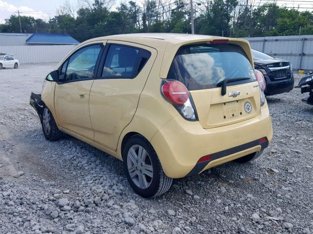 KL8CA6S90FC712422 - 2015 CHEVROLET SPARK LS YELLOW photo 3