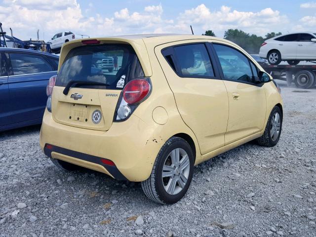 KL8CA6S90FC712422 - 2015 CHEVROLET SPARK LS YELLOW photo 4