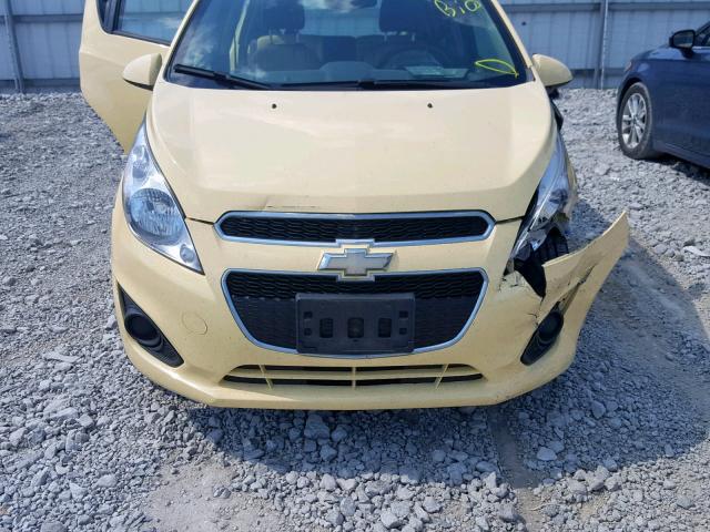 KL8CA6S90FC712422 - 2015 CHEVROLET SPARK LS YELLOW photo 9