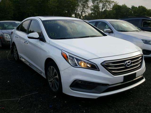 5NPE34AF4FH093706 - 2015 HYUNDAI SONATA SPO WHITE photo 1