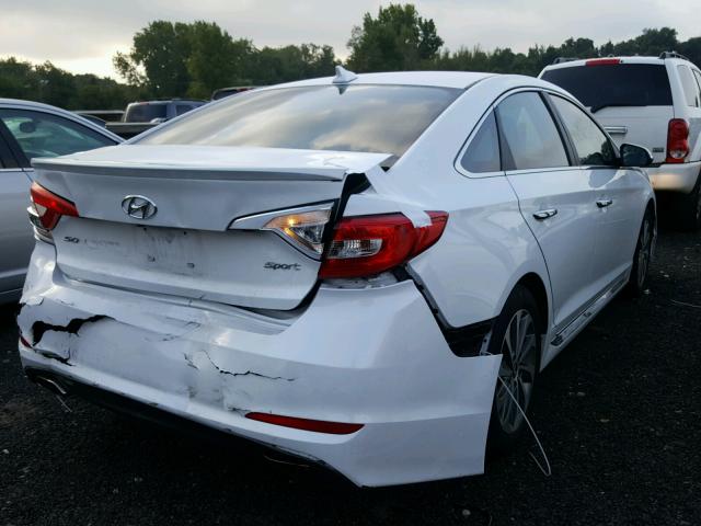 5NPE34AF4FH093706 - 2015 HYUNDAI SONATA SPO WHITE photo 4