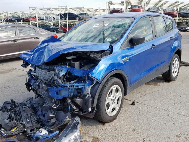 1FMCU0F72JUB43320 - 2018 FORD ESCAPE S BLUE photo 2