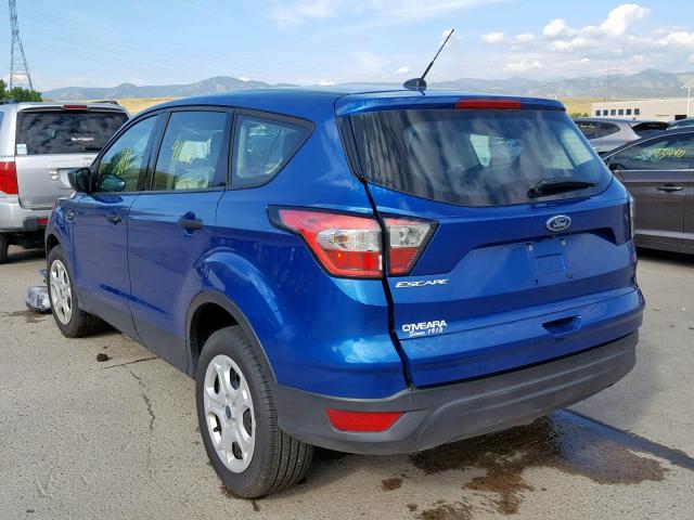 1FMCU0F72JUB43320 - 2018 FORD ESCAPE S BLUE photo 3