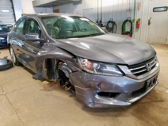 1HGCR3F8XDA005869 - 2013 HONDA ACCORD EXL GRAY photo 1