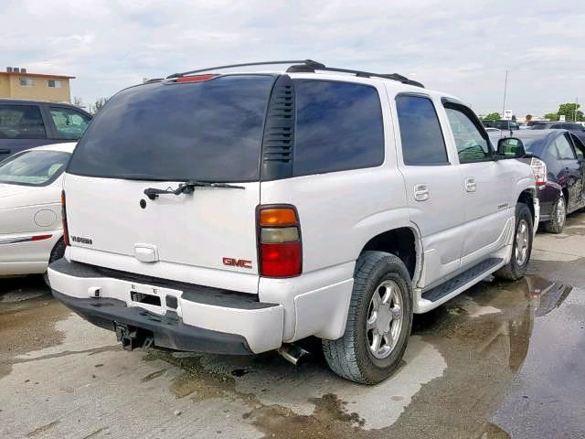 1GKEK63UX5J151046 - 2005 GMC YUKON DENA WHITE photo 4