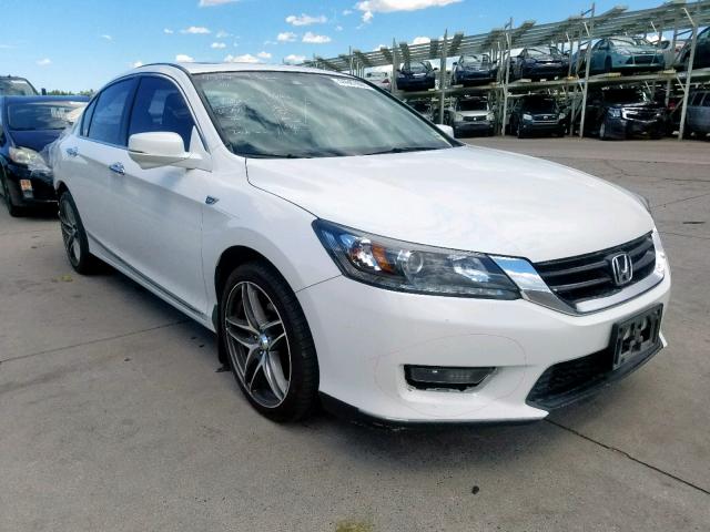 1HGCR3F84EA029649 - 2014 HONDA ACCORD EXL WHITE photo 1