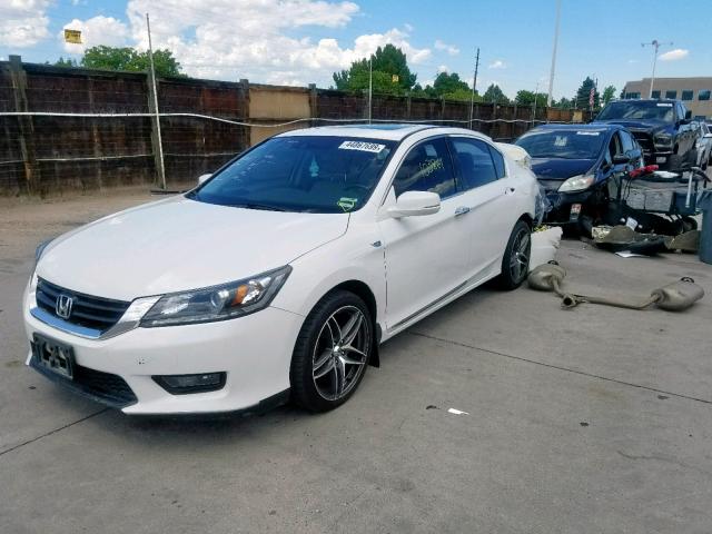 1HGCR3F84EA029649 - 2014 HONDA ACCORD EXL WHITE photo 2