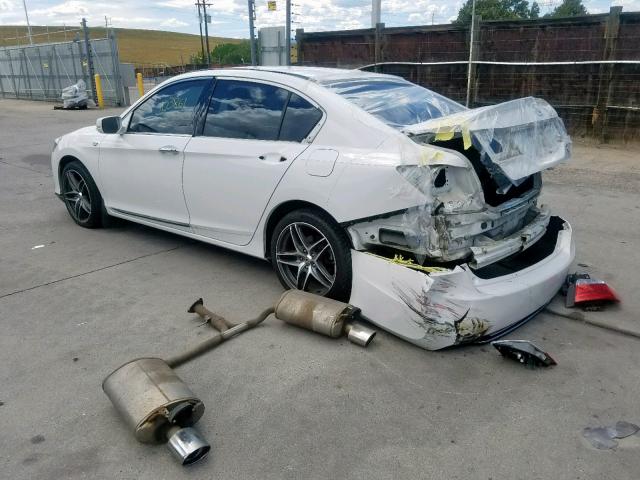 1HGCR3F84EA029649 - 2014 HONDA ACCORD EXL WHITE photo 3