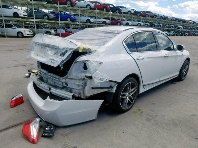 1HGCR3F84EA029649 - 2014 HONDA ACCORD EXL WHITE photo 4