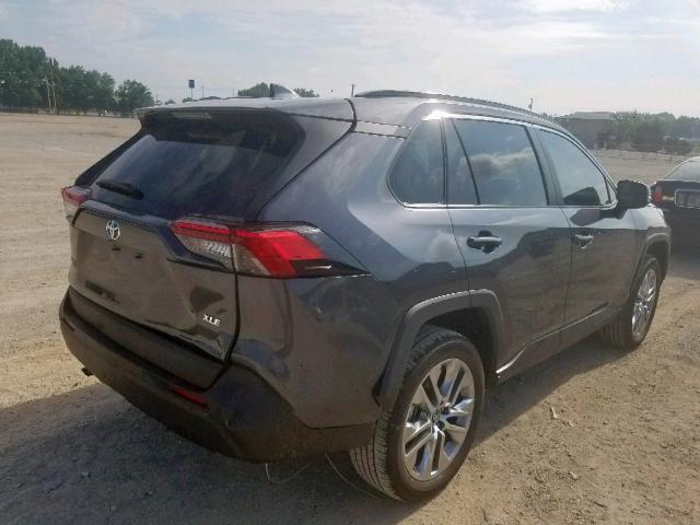 2T3C1RFV7KC008372 - 2019 TOYOTA RAV4 XLE P GRAY photo 4