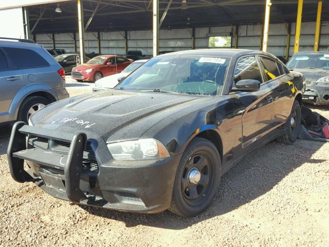 2B3CL1CT0BH555742 - 2011 DODGE CHARGER PO BLACK photo 2