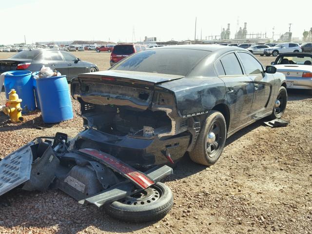 2B3CL1CT0BH555742 - 2011 DODGE CHARGER PO BLACK photo 4