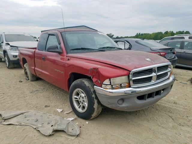 1B7GL22X9XS205942 - 1999 DODGE DAKOTA BURGUNDY photo 1