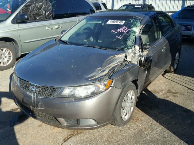 KNAFU4A21B5442777 - 2011 KIA FORTE EX GRAY photo 2