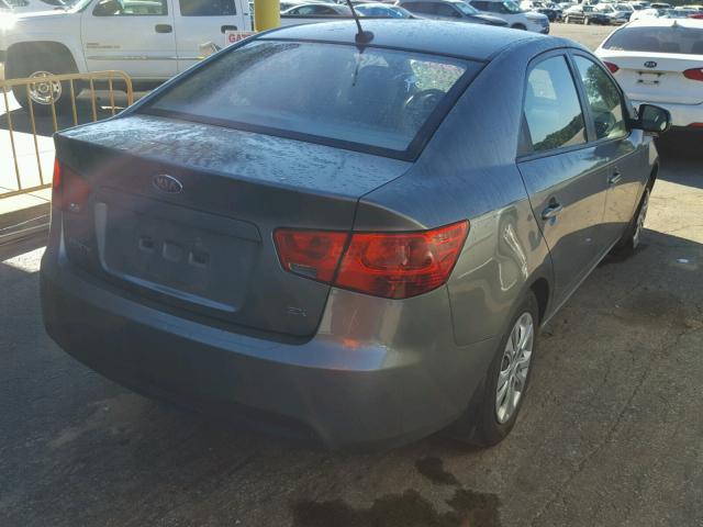 KNAFU4A21B5442777 - 2011 KIA FORTE EX GRAY photo 4