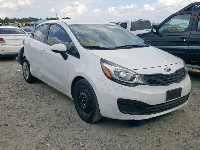 KNADM4A3XF6440865 - 2015 KIA RIO LX WHITE photo 1