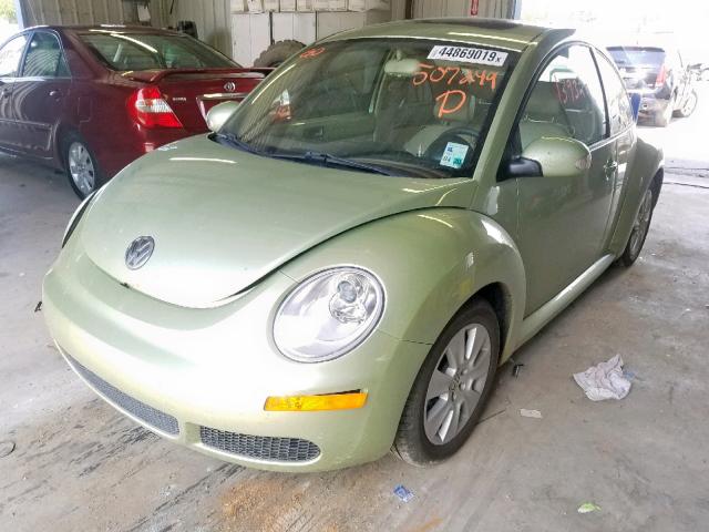 3VWRW31CX8M507249 - 2008 VOLKSWAGEN NEW BEETLE მწვანე ფოტო 2