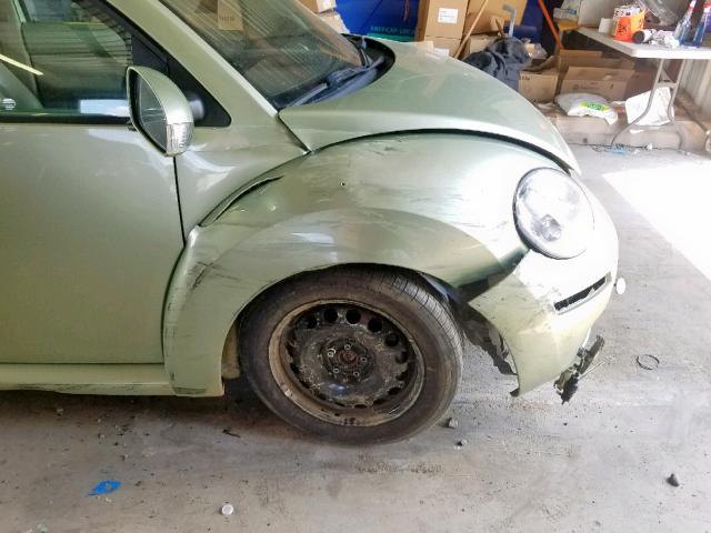 3VWRW31CX8M507249 - 2008 VOLKSWAGEN NEW BEETLE მწვანე ფოტო 9