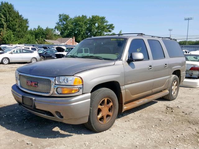 1GKFK66U25J151137 - 2005 GMC YUKON XL D GRAY photo 2