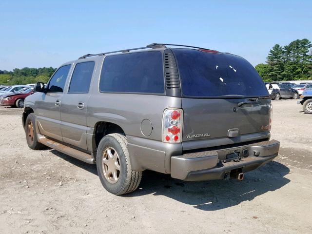 1GKFK66U25J151137 - 2005 GMC YUKON XL D GRAY photo 3