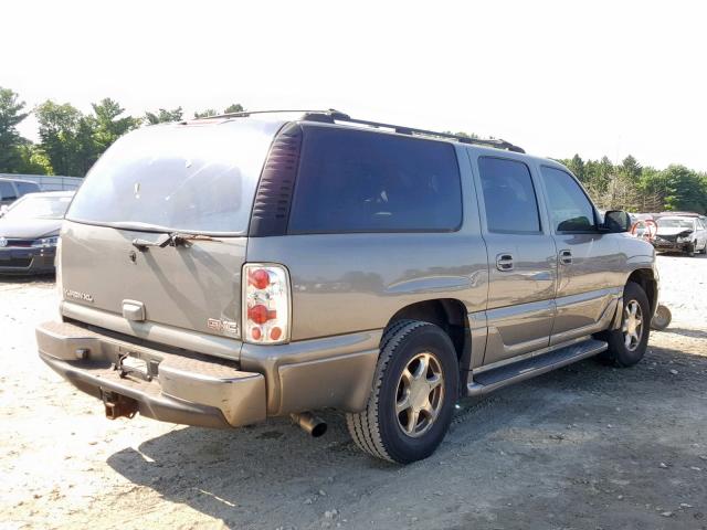 1GKFK66U25J151137 - 2005 GMC YUKON XL D GRAY photo 4