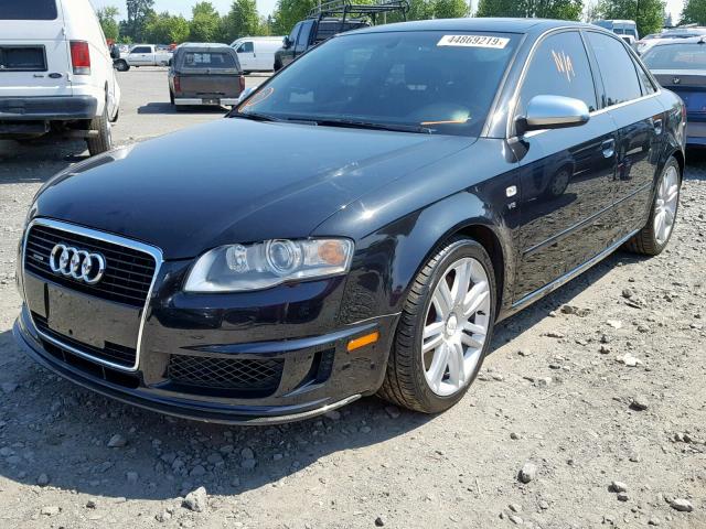 WAUGL78E97A164606 - 2007 AUDI NEW S4 QUA BLACK photo 2