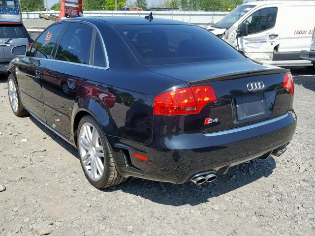 WAUGL78E97A164606 - 2007 AUDI NEW S4 QUA BLACK photo 3