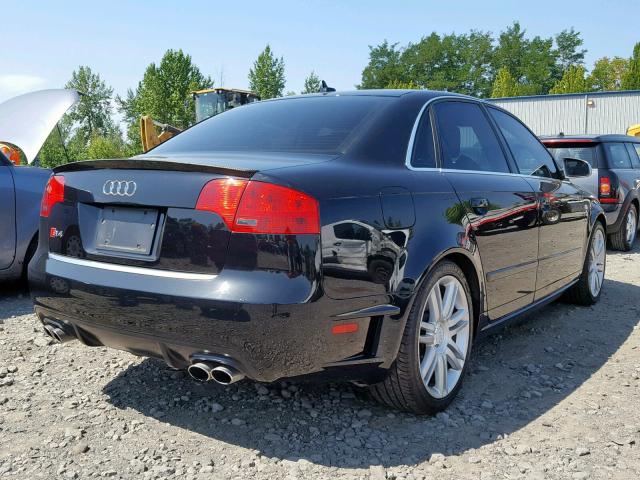 WAUGL78E97A164606 - 2007 AUDI NEW S4 QUA BLACK photo 4