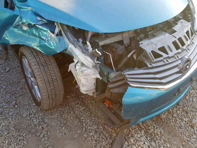 3N1CE2CP3EL404894 - 2014 NISSAN VERSA NOTE TURQUOISE photo 9