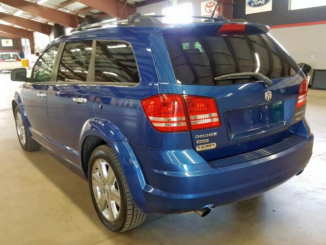 3D4GH67V59T518815 - 2009 DODGE JOURNEY R/ BLUE photo 3