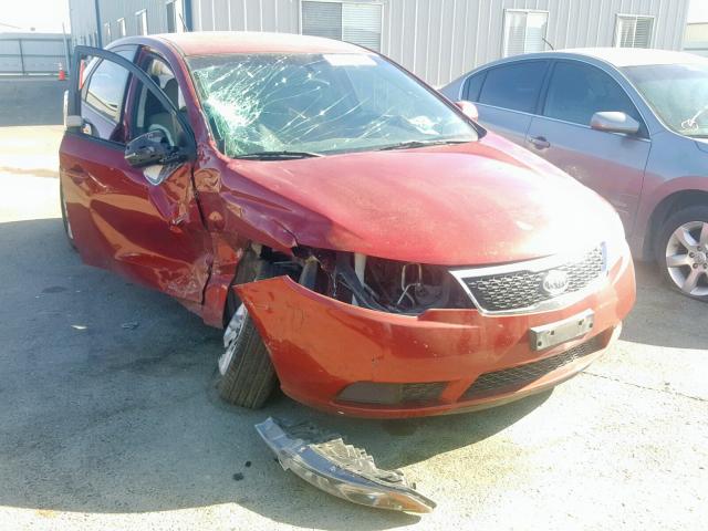 KNAFU4A29B5402205 - 2011 KIA FORTE EX RED photo 1