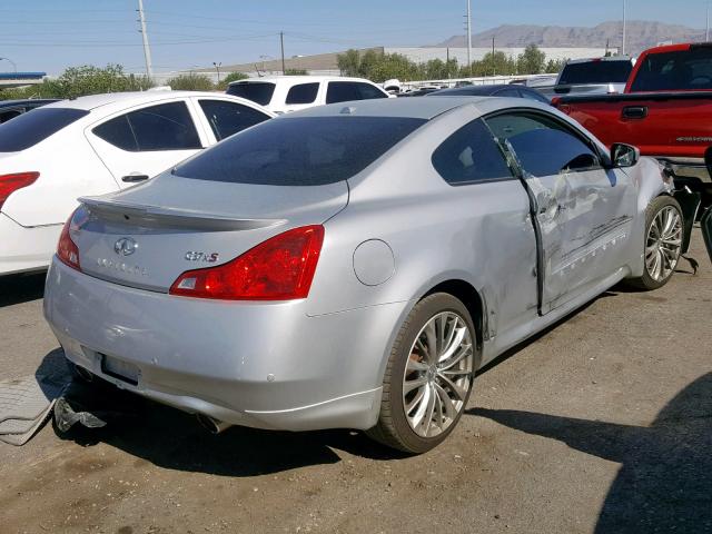 JN1CV6ELXCM472291 - 2012 INFINITI G37 SILVER photo 4