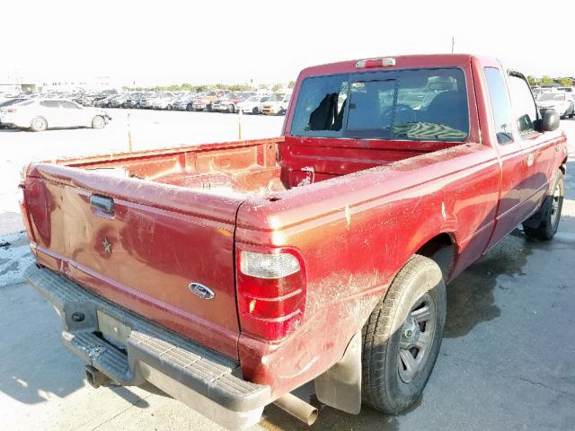 1FTYR44E62PA06787 - 2002 FORD RANGER SUP BURGUNDY photo 4