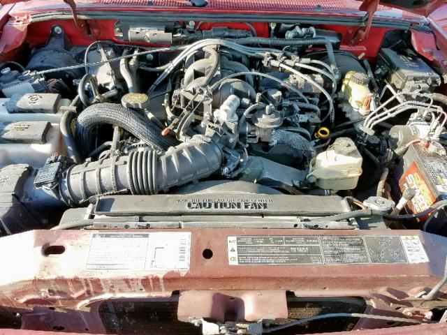 1FTYR44E62PA06787 - 2002 FORD RANGER SUP BURGUNDY photo 7