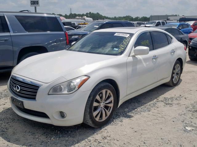 JN1BY1AP7DM510530 - 2013 INFINITI M37 WHITE photo 2