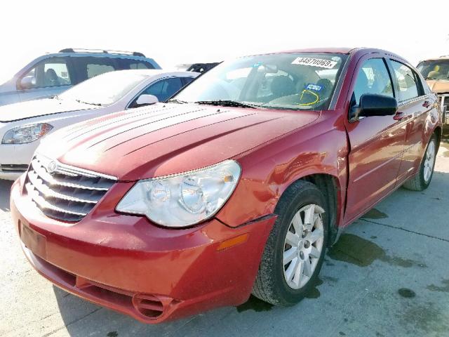 1C3LC46K48N186438 - 2008 CHRYSLER SEBRING LX MAROON photo 2